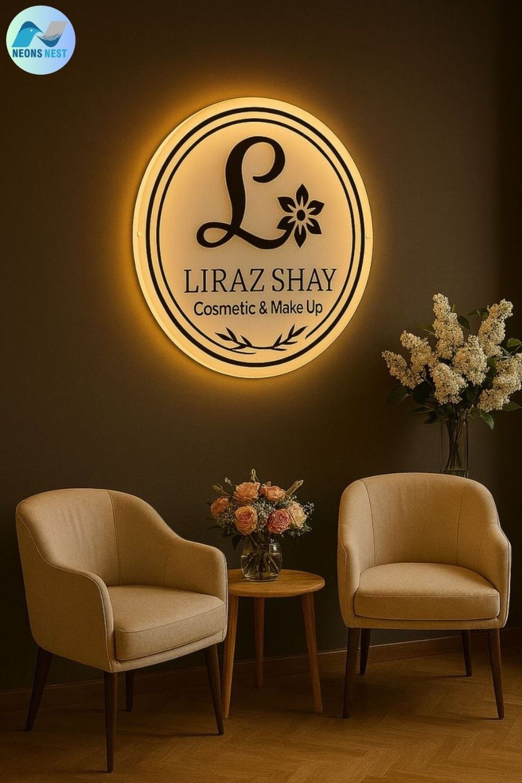 LED | Akril -Okrugli Logo Znak Indoor - Image 4